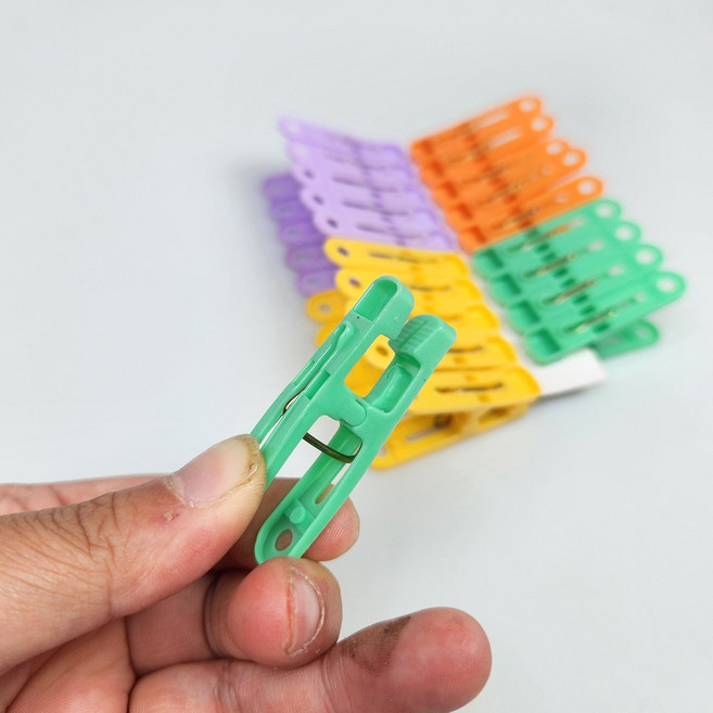 미니 플라스틱 빨래집게 20P 빨래집개, 20개, 세트