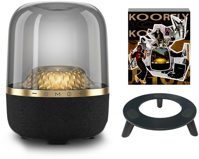 KOORFLY JH-02 블루투스 스피커 100W 고출력 서라운드 하만급 음질 RGB 전용 APP 연동, 블랙 (Black), [단품] JH-02 하이엔드 100W 블루투스 스피커