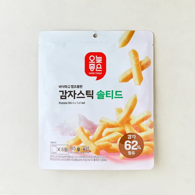 오늘좋은 감자스틱 솔티드 95g, 1개