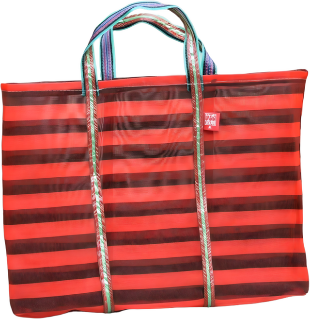 茄芷袋/阿嬤市場袋 (紅黑色), 2號