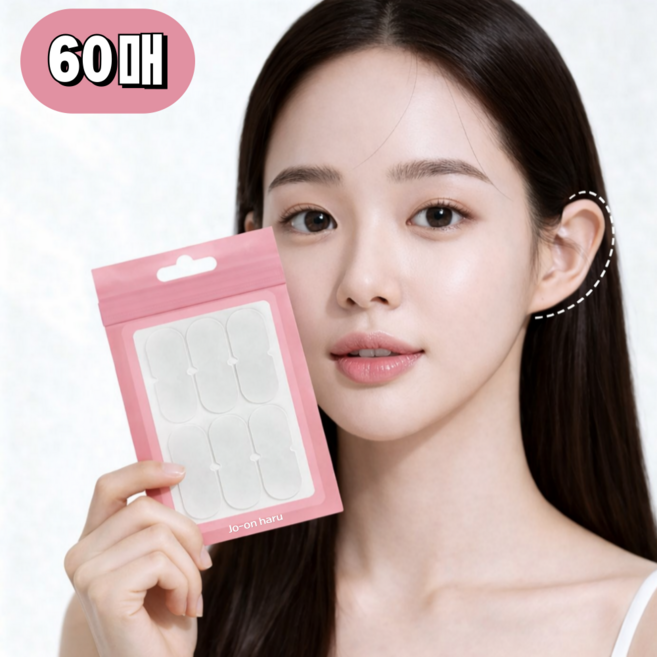 조온하루 누운귀 테이프 엘프귀, 60개, 투명