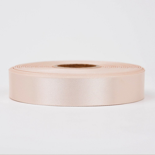 리본끈 공단리본 주자리본 크리스마스리본 25mm, 5.연베이지색