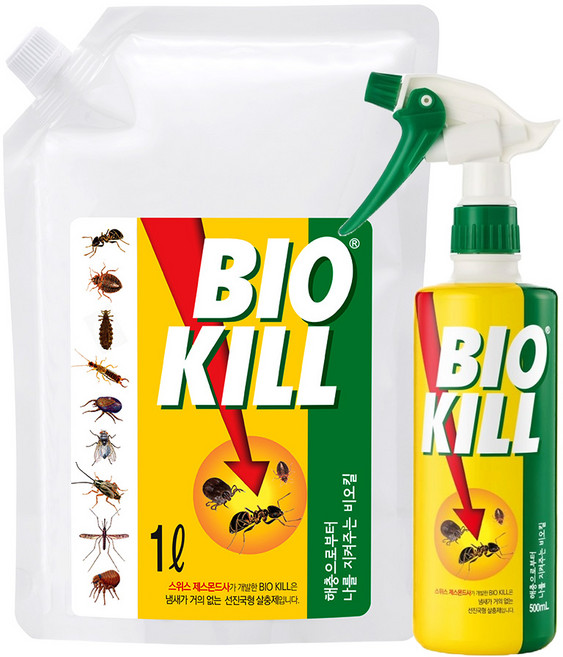 비오킬 살충제 1L+500ml 세트, 3개, 1세트