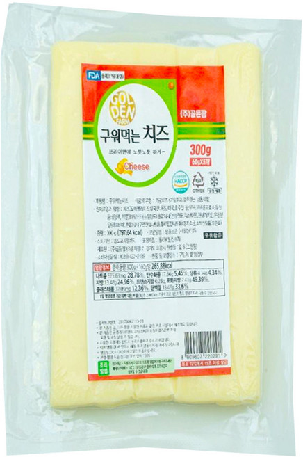 골든팜 구워먹는 치즈 냉동, 1개, 250g