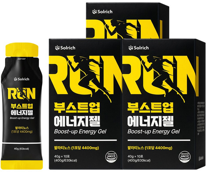 부스트업 에너지젤 레몬맛 10포, 3박스, 40g