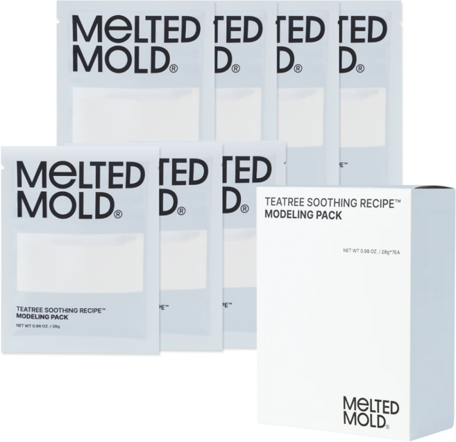 멜티드몰드 티트리 수딩 레시피 모델링팩 (7개입), 1개, 7개입