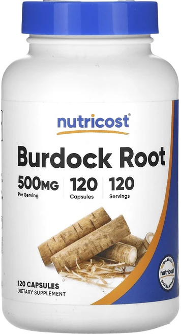 Nutricost 우엉 뿌리 500mg 캡슐 120정, 1개 - 쿠팡