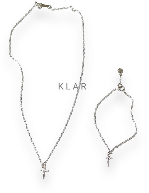 클라(KLAR) 예수님십자가(소) 실버(92.5) 목걸이 팔찌