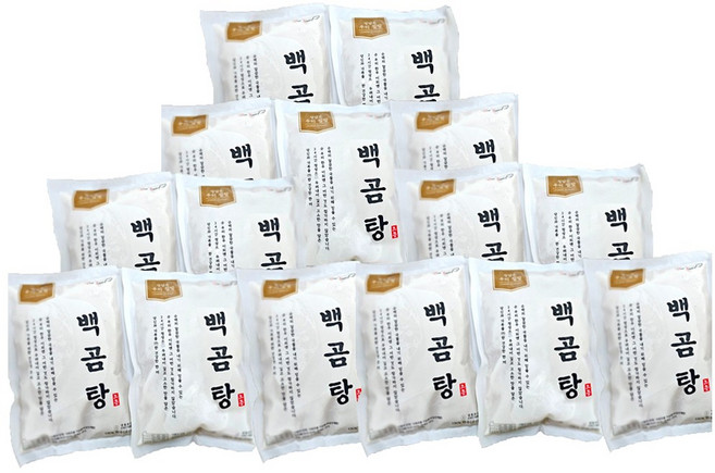 한우 백곰탕 사골 곰국, 15개, 400g