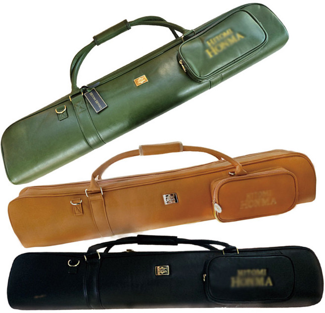 히토미 혼마 파크골프 채 가방 더블백 클럽케이스, 블랙