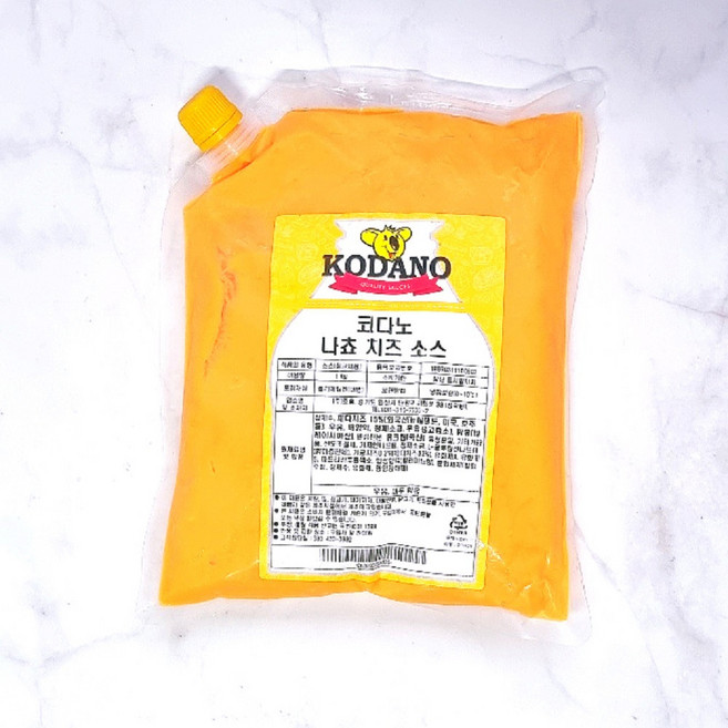 [제이케이푸드] 코다노 나쵸치즈소스 딥핑소스, 1kg, 1개