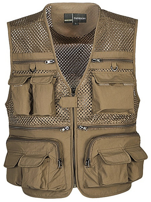 라라티와이 메쉬 타입 현장 근무 건설 등산 낚시 작업복 멀티 조끼