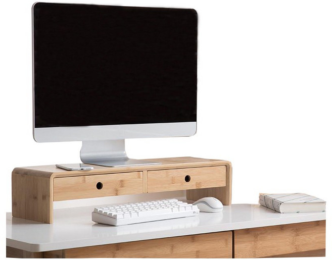 Wiseha 서랍형 다용도모니터 받침대 DS-06, 50*20*13, 베이지