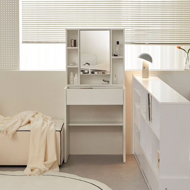 [할인해봄] 파로마 에일리 600 서랍 수납화장대, 화이트