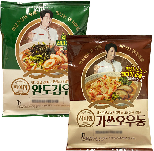 삼립 가쓰오 우동 5봉 + 완도김 우동 5봉, 1개