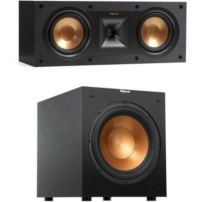 클립쉬 레퍼런스 R-12SW 12형 30.5cm 400W 올 디지털 파워 서브 우퍼 스피커 브러시드 블랙 폴리머 베니어 R-52C 센터, 클립쉬 레퍼런스 R-12SW 12형 30.5cm 400