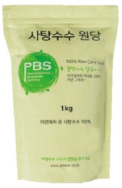 사탕수수원당 미원당 비정제설탕 과일청 피비에스 PBS 비정제원당 케인슈가 1kg 3kg 5kg 10kg 15kg, 3개