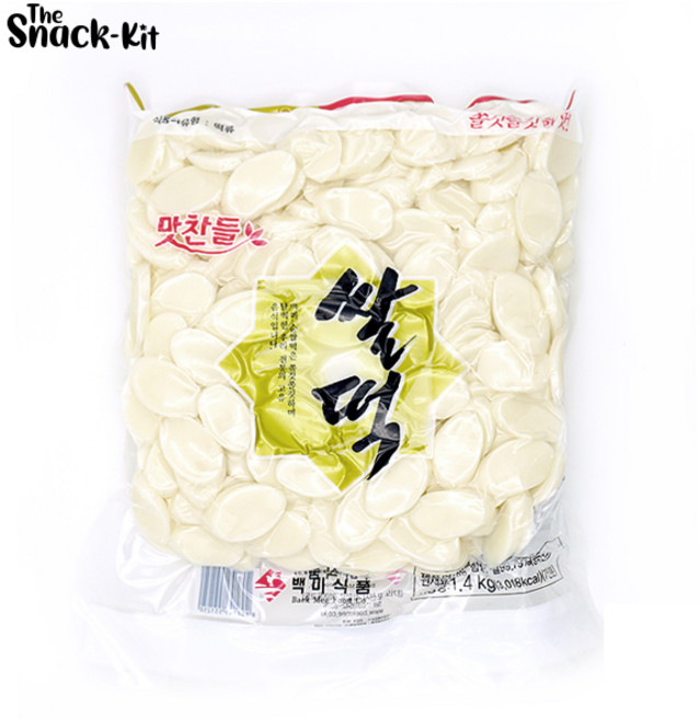 맛찬들 백미 떡국떡 1.4kg 쌀떡국떡 새해 설날 쌀떡 떡사리, 1kg, 1개
