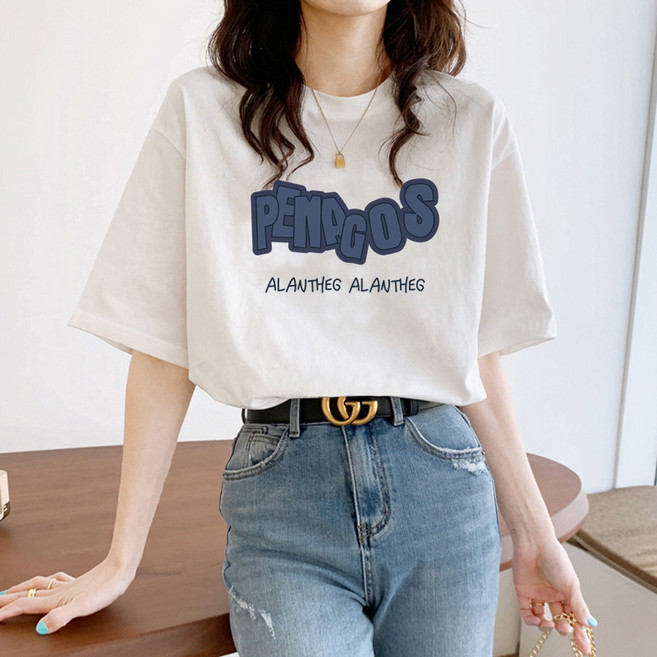 순면 반팔 티셔츠