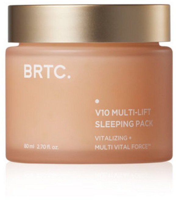 BRTC V10 멀티 리프트 슬리핑 팩 80ml 비타민 케어 안티에이징 피부 진정, 1개