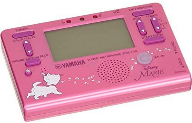 야마하 메트로놈 튜너 조율기 디즈니 마리 TDM-700DMRE