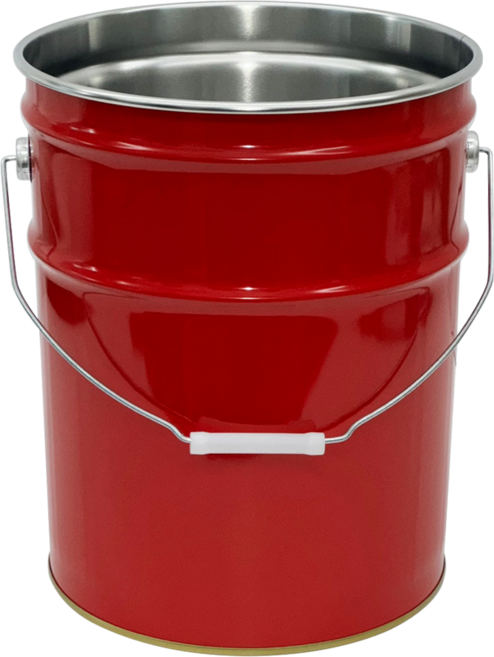 [영원상사] 20L 빨강 페일 캔 (뚜껑 없음/단품) - 불멍 DIY 캠핑용 양동이, 1개