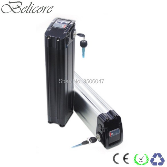 전기 자전거용 실버피쉬 리튬 배터리 팩 36V-48V 10Ah~30Ah 350W 충전식 내장 BMS, 08 36V 10Ah