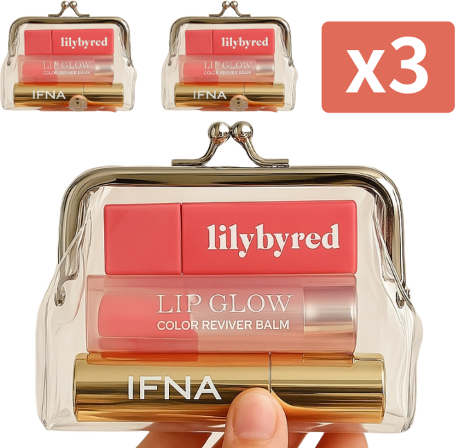 IFNA 엄마동전지갑 투명 미니 파우치