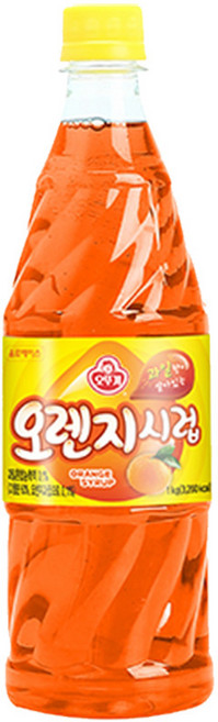 오뚜기 오렌지 시럽, 1kg, 3개, 3개
