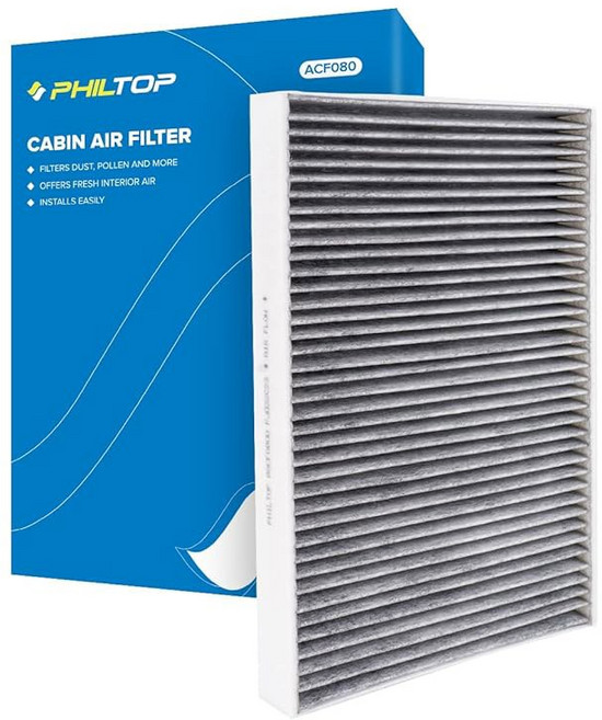 PHILTOP 캐빈 에어 필터(활성탄 ) CF11719 GLC300 C300 GLE350 E300 ML350 GLS450 E400 E350 GL450 C43 AMG GLE400, ACF080