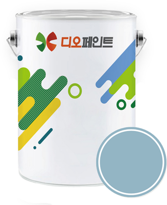 디오페인트 멀티퍼퍼스 벽지 가구용 페인트, 1개, 4L, 비비드34(콘플라워)