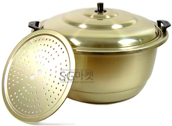 양은 찜솥 찜다라이 찜통 국산 대형 찜기 냄비 곰솥 들통, (중), 1개, 46cm