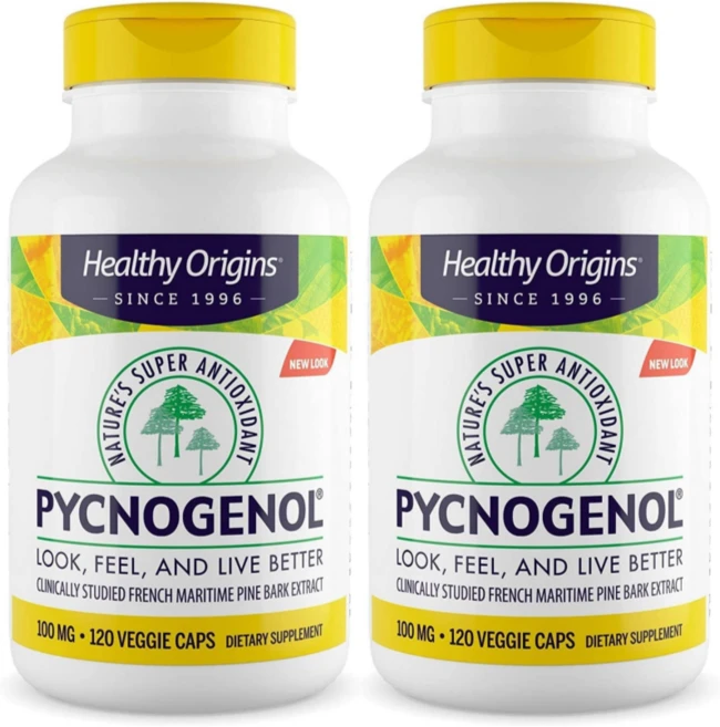 헬시오리진 피크노제놀 프랑스해안송껍질추출물 pycnogenol 호팍사 120캡슐 2세트, 120정, 2개 - 쿠팡