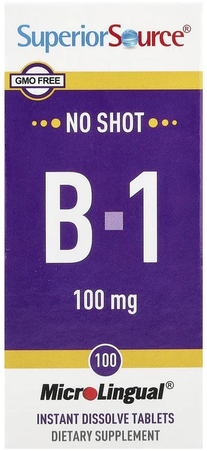 슈페리어쏘스 B-1 100mg 용해되는 정제 100정, 5개 - 쿠팡