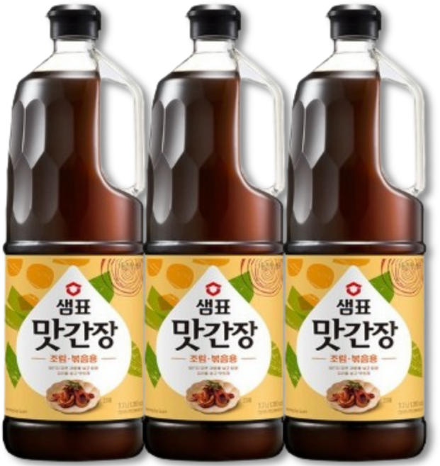 샘표 맛간장 볶음조림용, 1.7L, 3개