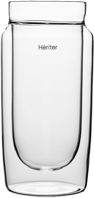 헤리터 더블월 준 글라스 맥주잔 415, 1개