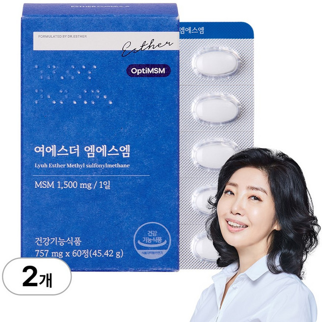 [본사직영] 여에스더 엠에스엠, 60정, 2박스