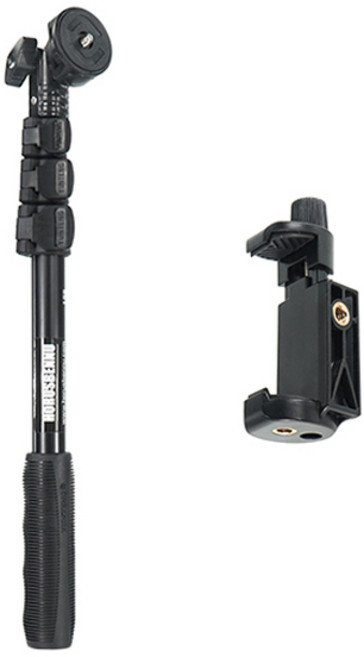 호루스벤누 YT-188N 셀카봉 모노포드+스마트폰 거치대, 1개