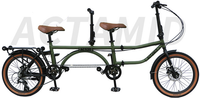 접이식 2인용 자전거 2인 3인용 커플 2인승 가족 한강 데이트 바이크, 관세포함, 1개