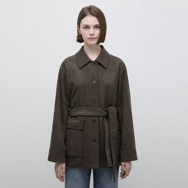 벨티드 스웨이드트렌치코트(SWWBYP32020) 468801