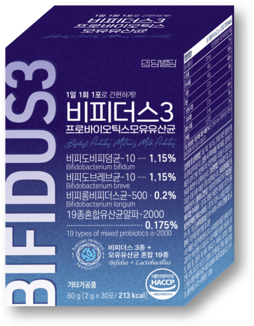 비피더스 유산균 3 모유유산균 프로바이오틱스, 1개, 60g