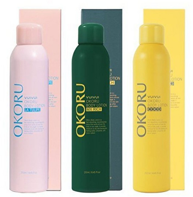 뷰이뷰이 오코루 뿌리는 퍼퓸 바디로션 3종 라튤립 코코 엠엑스리치 250ml, 1개