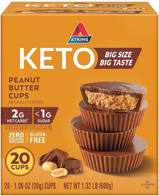 앳킨스 키토 피넛버터 컵 30g 20팩 2917994, 1 - 쿠팡