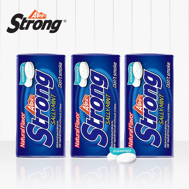 알프스스트롱 샐리 민트 캔디, 30g, 3개