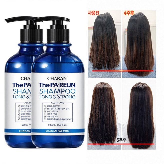 착한팩토리 더 빠른샴푸 500ml, 2개