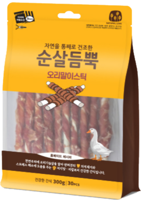 순살듬뿍 오리말이스틱 30P, 300g, 1개