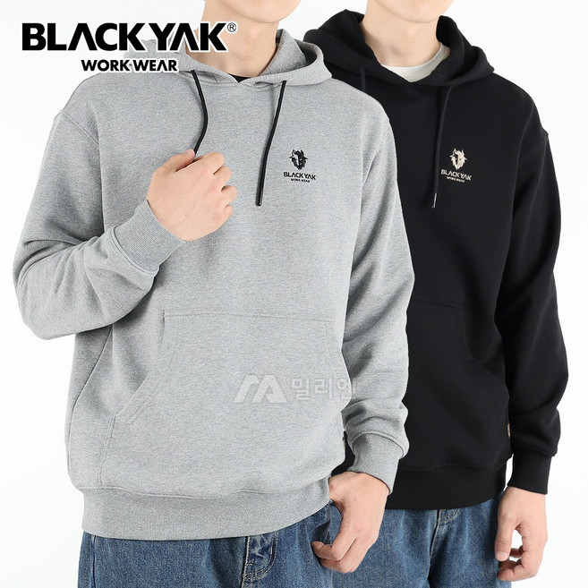 블랙야크 남녀공용 베이직 후드 티셔츠