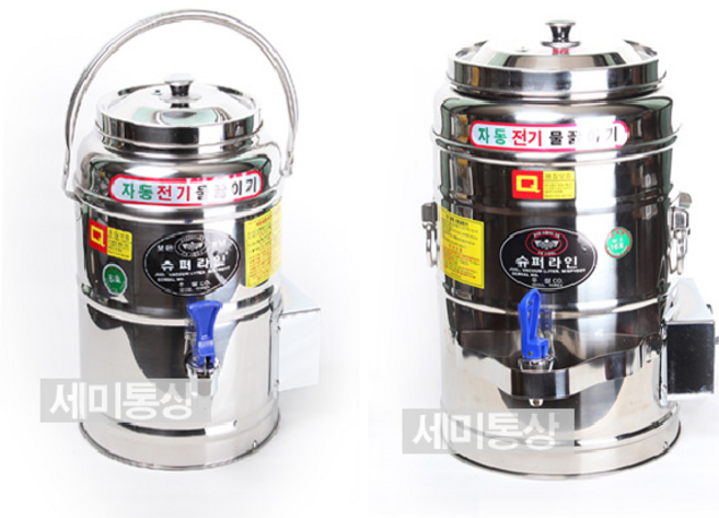 우성금속 슈퍼라인 전기물끓이기 6호부터 60호/업소용 전기 물통 온수통, 전기 물끓이기 6호(6L)