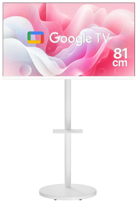 위드라이프 구글 32인치 스마트TV 무빙라이프 삼탠바이미 세트 1등급 안드로이드티비, 고객직접설치 택배배송-화이트세트