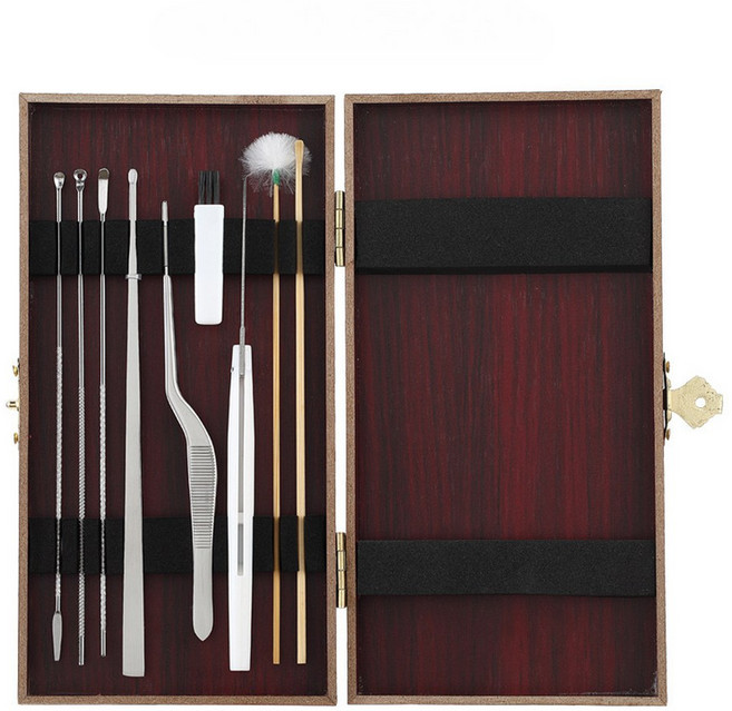 베트남 귀청소 귀이개 전문 21종 귓밥 가족용버전 파기 세트 카메라 상자 미끄럼 제거, 9PCS